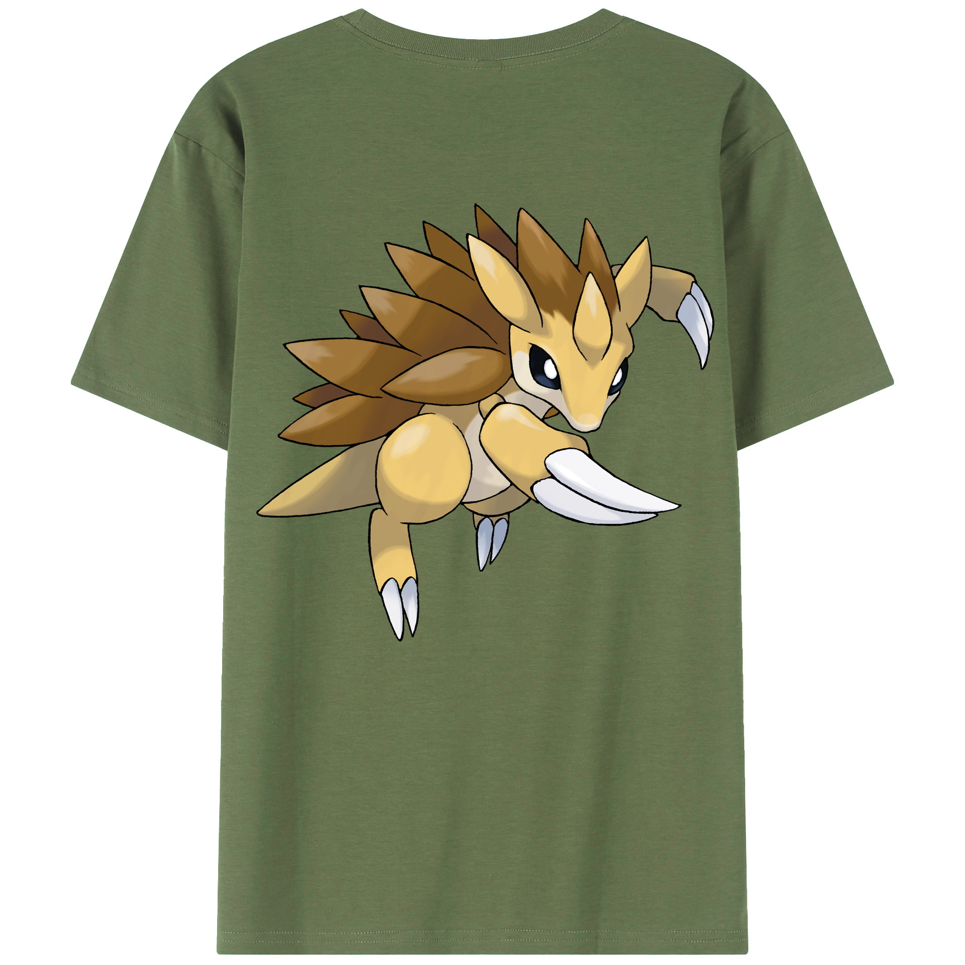 （画像用） ポケットモンスター Pokémon 綿100％ メンズ半袖Tシャツ（バックプリント） 通気性